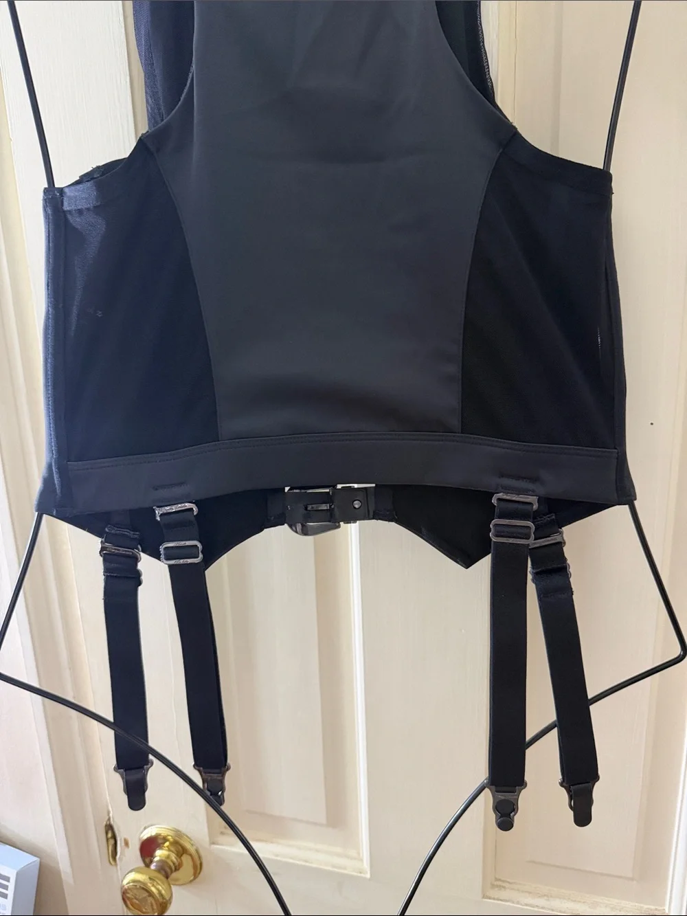 Honey Birdette Max Gilet Corset Vest with Garter Straps and Buckle Accents - Picture 6 of 7